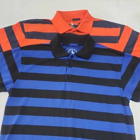 Pacific flyer Other - Men's Striped Polo Shirt Bundle - Blue and Orange
